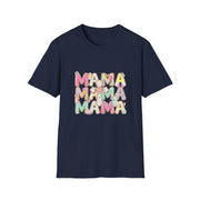 Mama Easter Shirt, Pastel Bunny Mom Tee, Spring Mama Shirt, Cute Easter Mom Gift, Floral Cross Christian Easter Tee, Mama Bunny Shirt