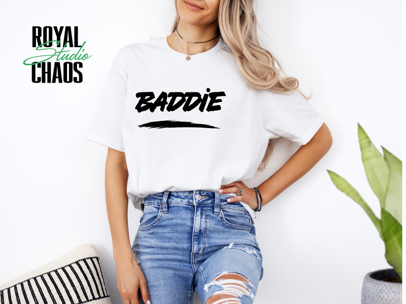 Baddie Shirt, Empowerment T-Shirt, Bold Statement Graphic Top, Minimalist,