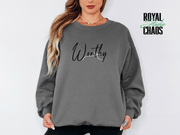Minimal Bow Sweatshirt, Coquette Aesthetic Crewneck, Simple Ribbon Sweatshirt