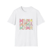 Mama Easter Shirt, Pastel Bunny Mom Tee, Spring Mama Shirt, Cute Easter Mom Gift, Floral Cross Christian Easter Tee, Mama Bunny Shirt