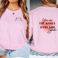 You Are the Whole Damn Vibe Shirt | Skeleton Heart Tee | Gildan 64000 Softstyle | Self Love Graphic Shirt 1