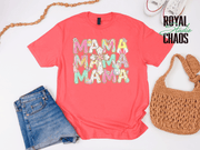 Mama Easter Shirt, Pastel Bunny Mom Tee, Spring Mama Shirt, Cute Easter Mom Gift, Floral Cross Christian Easter Tee, Mama Bunny Shirt