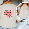 You Are the Whole Damn Vibe Shirt | Skeleton Heart Tee | Gildan 64000 Softstyle | Self Love Graphic Shirt 2