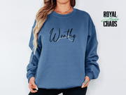 Minimal Bow Sweatshirt, Coquette Aesthetic Crewneck, Simple Ribbon Sweatshirt