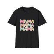 Mama Easter Shirt, Pastel Bunny Mom Tee, Spring Mama Shirt, Cute Easter Mom Gift, Floral Cross Christian Easter Tee, Mama Bunny Shirt