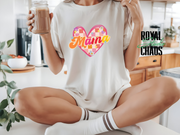 Retro Mama Shirt, Groovy Mom Tee, Mothers Day Gift, Retro Floral Mama Shirt, Checkered Heart Mom Shirt, Cute Trendy Mom Gift