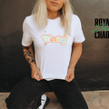 Worthy Retro Floral Graphic Tee, Self Love Shirt,Motivational Shirt for Women,Positive Message Shirt,Pastel Flower 16