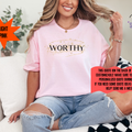 WORTHY Gildan 64000 | Personalization Option| Self Love Affirmation Shirt | Womens Empowerment Graphic | Positive Unisex Gift Tee 8