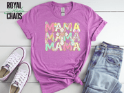 Mama Easter Shirt, Pastel Bunny Mom Tee, Spring Mama Shirt, Cute Easter Mom Gift, Floral Cross Christian Easter Tee, Mama Bunny Shirt