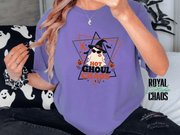 Hot Ghoul Chaos Comfort Colors T-Shirt | Retro Halloween Graphic Tee
