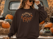 Falling Into Fierce Sweatshirt | Women’s Fall Empowerment Crewneck | Already Enough