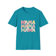 Mama Easter Shirt, Pastel Bunny Mom Tee, Spring Mama Shirt, Cute Easter Mom Gift, Floral Cross Christian Easter Tee, Mama Bunny Shirt