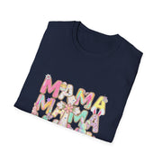 Mama Easter Shirt, Pastel Bunny Mom Tee, Spring Mama Shirt, Cute Easter Mom Gift, Floral Cross Christian Easter Tee, Mama Bunny Shirt