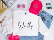 Minimal Bow Sweatshirt, Coquette Aesthetic Crewneck, Simple Ribbon Sweatshirt