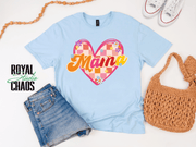 Retro Mama Shirt, Groovy Mom Tee, Mothers Day Gift, Retro Floral Mama Shirt, Checkered Heart Mom Shirt, Cute Trendy Mom Gift