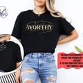 WORTHY Gildan 64000 | Personalization Option| Self Love Affirmation Shirt | Womens Empowerment Graphic | Positive Unisex Gift Tee 2