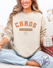Cozy Chaos Crewneck Sweatshirt - Feel Good Gift, Casual Style, Unisex Fashion, Cozy Loungewear, Relaxed Fit Apparel