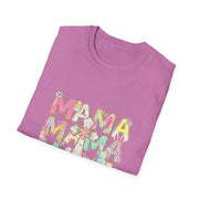 Mama Easter Shirt, Pastel Bunny Mom Tee, Spring Mama Shirt, Cute Easter Mom Gift, Floral Cross Christian Easter Tee, Mama Bunny Shirt