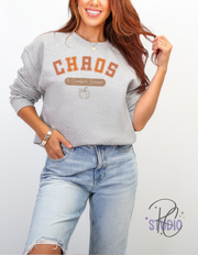 Cozy Chaos Crewneck Sweatshirt - Feel Good Gift, Casual Style, Unisex Fashion, Cozy Loungewear, Relaxed Fit Apparel