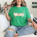 Worthy Retro Floral Graphic Tee, Self Love Shirt,Motivational Shirt for Women,Positive Message Shirt,Pastel Flower 11