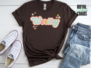 Worthy T-Shirt | Retro Floral Graphic Tee for Women | Self-Worth Shirt | Encouragement Gift for Her