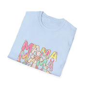 Mama Easter Shirt, Pastel Bunny Mom Tee, Spring Mama Shirt, Cute Easter Mom Gift, Floral Cross Christian Easter Tee, Mama Bunny Shirt