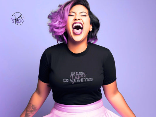 Main Character Vibes T-Shirt | Y2K, Soft Cotton