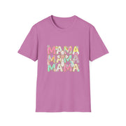 Mama Easter Shirt, Pastel Bunny Mom Tee, Spring Mama Shirt, Cute Easter Mom Gift, Floral Cross Christian Easter Tee, Mama Bunny Shirt