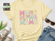 Mama Easter Shirt, Pastel Bunny Mom Tee, Spring Mama Shirt, Cute Easter Mom Gift, Floral Cross Christian Easter Tee, Mama Bunny Shirt