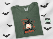 Hot Ghoul Chaos Comfort Colors T-Shirt | Retro Halloween Graphic Tee