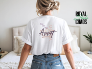 You Are The Asset Worthy Affirmation Shirt Self Worth Empowerment Tee Crown Graphic Motivational