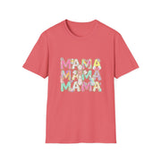 Mama Easter Shirt, Pastel Bunny Mom Tee, Spring Mama Shirt, Cute Easter Mom Gift, Floral Cross Christian Easter Tee, Mama Bunny Shirt