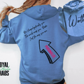 Worthy Hoodie | Personalized Inspirational Hoodie | Custom Quote Sweatshirt | Self Love Hoodie | Gildan 18500 Unisex 16