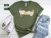 Worthy T-Shirt | Retro Floral Graphic Tee for Women | Self-Worth Shirt | Encouragement Gift for Her