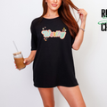 Worthy Retro Floral Graphic Tee, Self Love Shirt,Motivational Shirt for Women,Positive Message Shirt,Pastel Flower 14