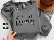Minimal Bow Sweatshirt, Coquette Aesthetic Crewneck, Simple Ribbon Sweatshirt