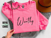 Minimal Bow Sweatshirt, Coquette Aesthetic Crewneck, Simple Ribbon Sweatshirt