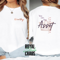 You Are The Asset Worthy Affirmation Shirt Self Worth Empowerment Tee Crown Graphic Motivational 1