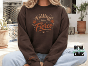Falling Into Fierce Sweatshirt | Women’s Fall Empowerment Crewneck | Already Enough