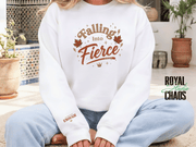 Falling Into Fierce Sweatshirt | Women’s Fall Empowerment Crewneck | Already Enough