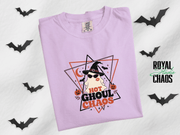 Hot Ghoul Chaos Comfort Colors T-Shirt | Retro Halloween Graphic Tee