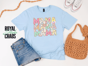 Mama Easter Shirt, Pastel Bunny Mom Tee, Spring Mama Shirt, Cute Easter Mom Gift, Floral Cross Christian Easter Tee, Mama Bunny Shirt