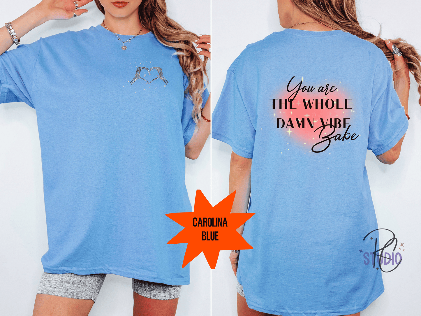 You Are the Whole Damn Vibe Shirt | Skeleton Heart Tee | Gildan 64000 Softstyle | Self Love Graphic Shirt