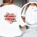 You Are the Whole Damn Vibe Shirt | Skeleton Heart Tee | Gildan 64000 Softstyle | Self Love Graphic Shirt 9